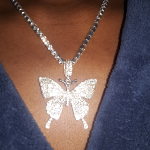 Sumptuous Diamond Butterfly Necklace